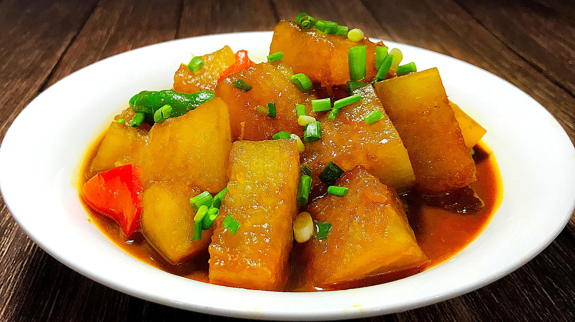 红烧冬瓜的家常做法,鲜香开胃,我家一周至少吃3次