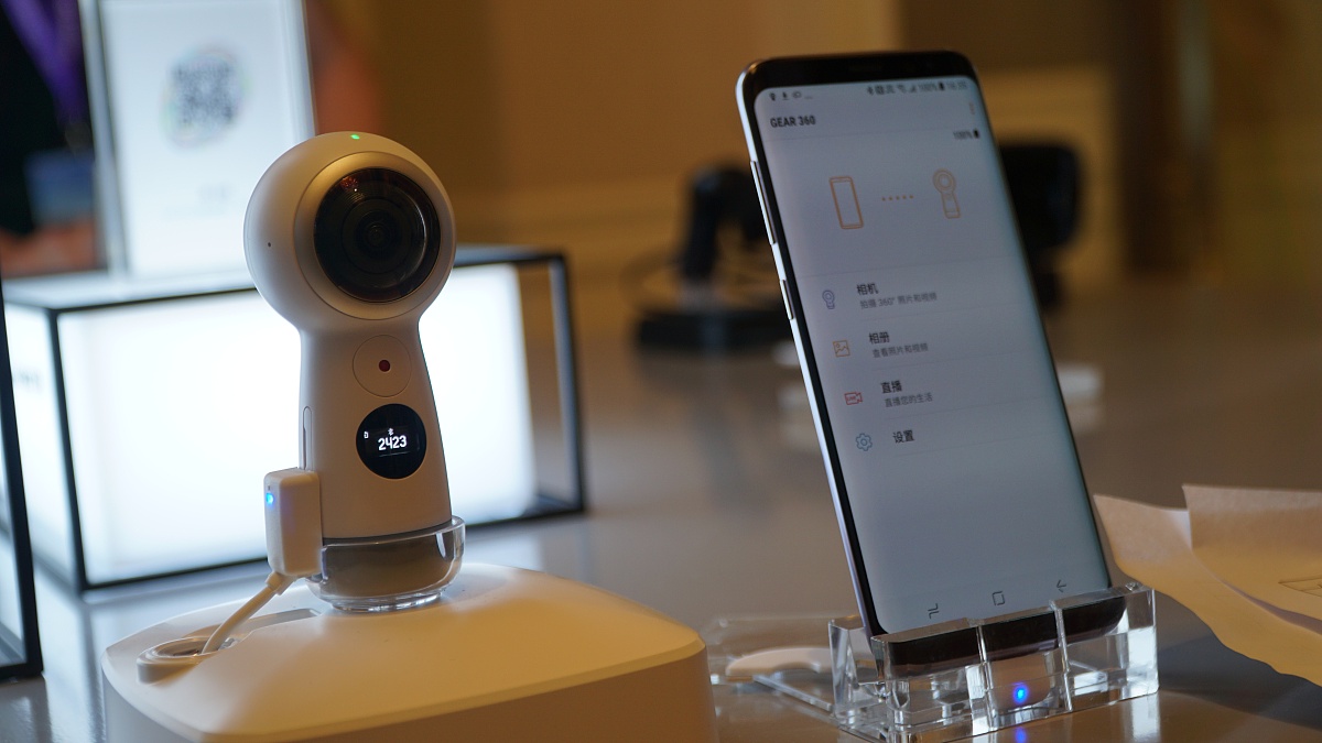 2017年5月18日,北京,三星电子发布galaxy s8与s8+两款手机,三星公司年