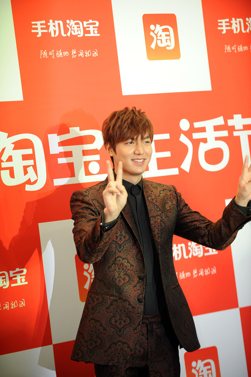 2014年03月08日,浙江省杭州市,李敏镐代言手机淘宝.***_***李敏镐