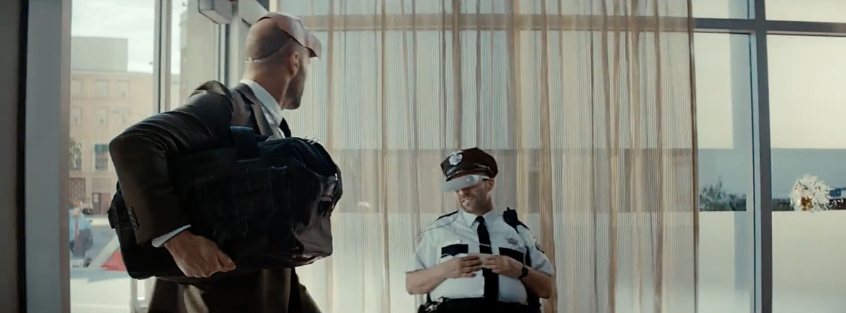日前,美国洛杉矶,杰森·斯坦森(jason statham)拍摄<strong>广告</strong>.