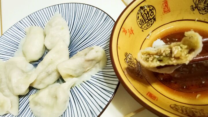 教你白菜木耳鸡蛋素馅饺子调馅方法,薄皮大馅,一家子爱吃