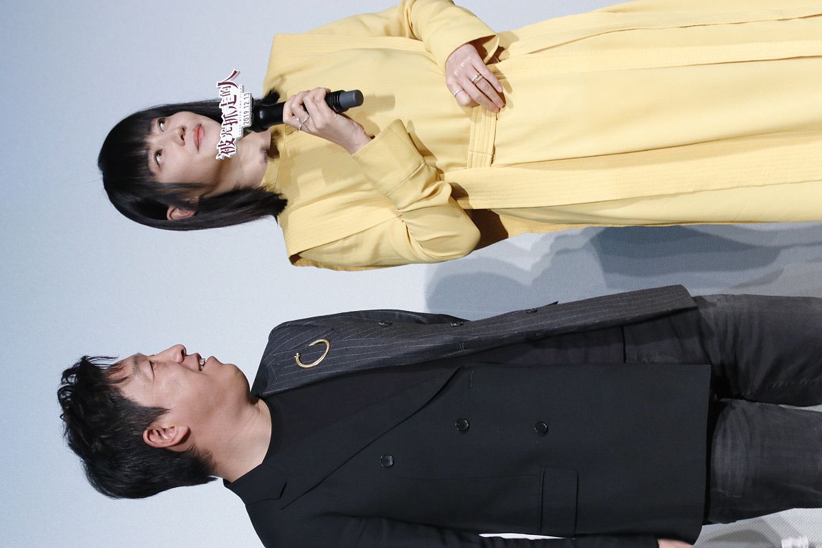 2019年12月9日,北京,电影《被光抓走的人》首映礼.谭卓  黄渤