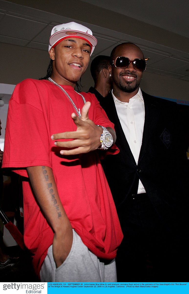 2005年9月20日,美国洛衫机,演员,说唱歌手bow wow(左)与制作人jermain
