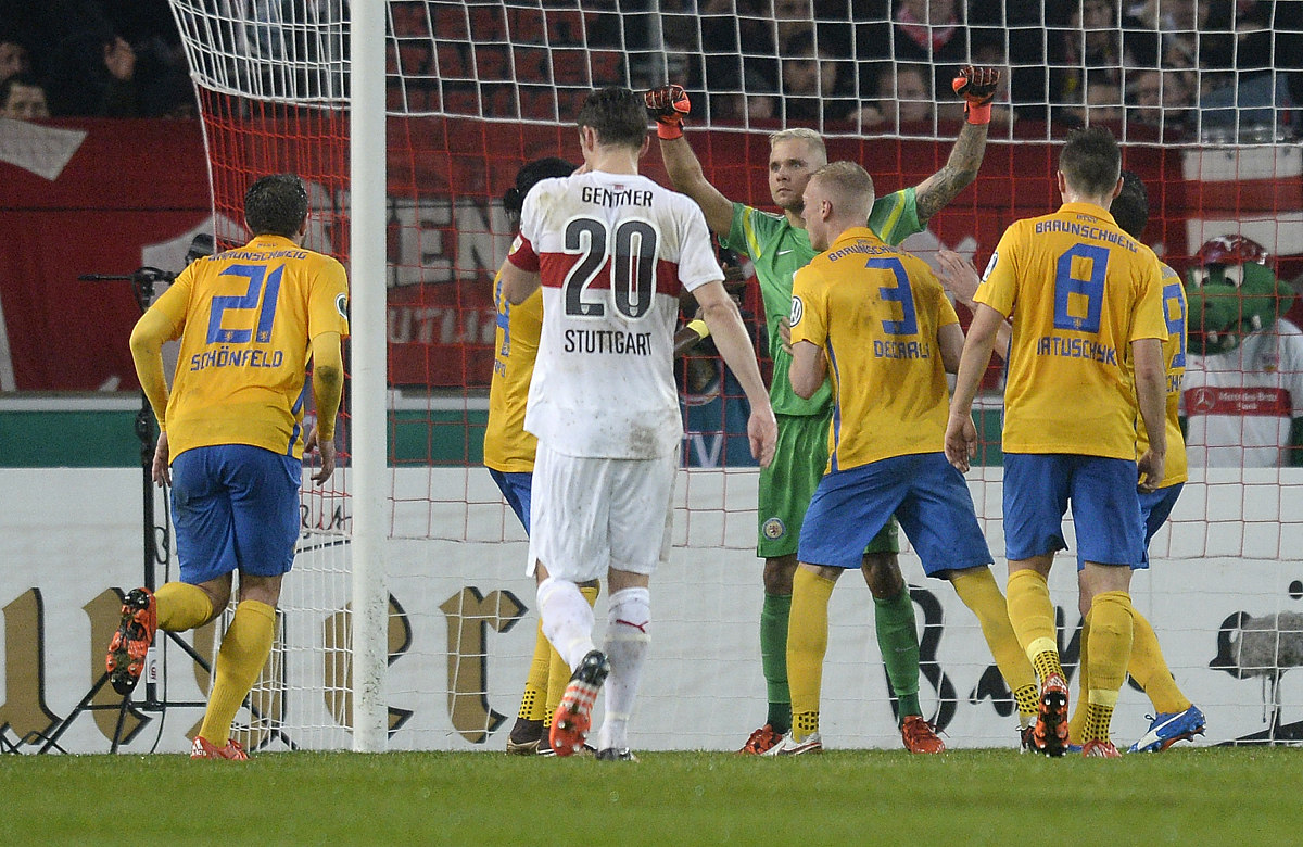 stuttgart, germany - december 16: rafal gikiewicz of braunschwei