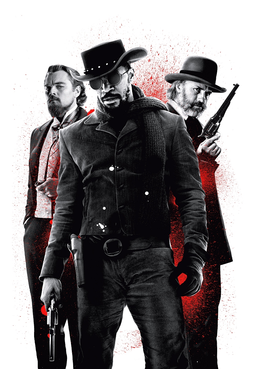 2013年4月1日讯,电影《被解救的姜戈》(django unchained)海报.***_**