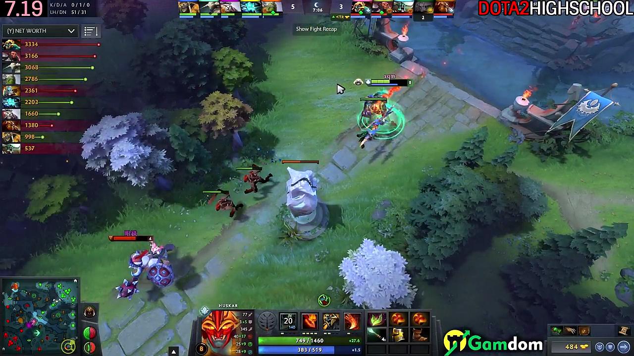 [图]dota2教学视频:Maybe第一视角,神灵武士臂章秀