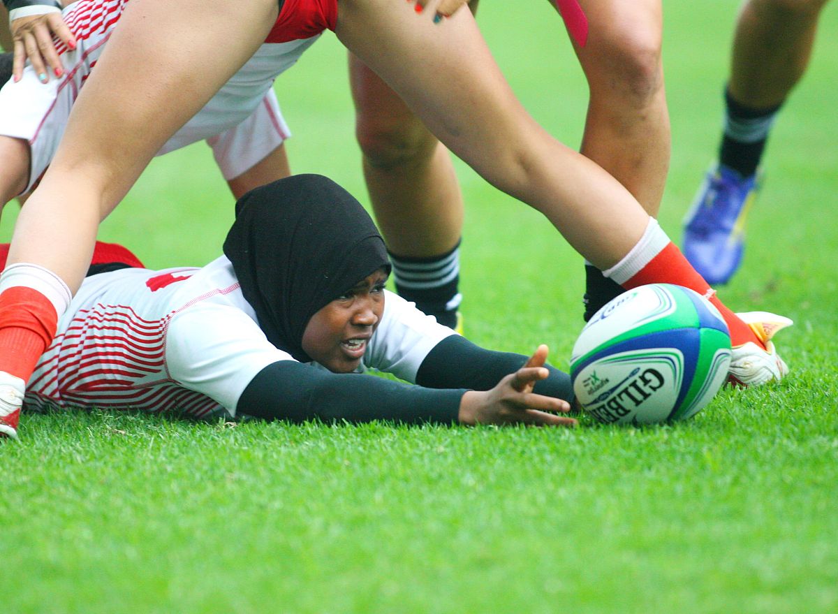 2013年3月30日,广州,2013世界女子七人制橄榄球赛,新西兰vs突尼斯.***