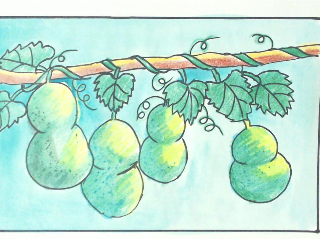 简笔画创意葫芦很好画