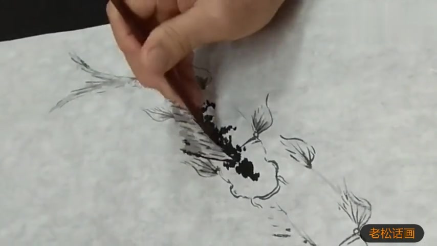 2019你就是锦鲤!老师示范国画锦鲤的画法