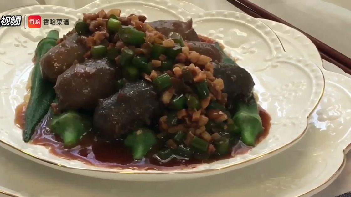 肉沫海参,好吃的不要不要的,分享给大家