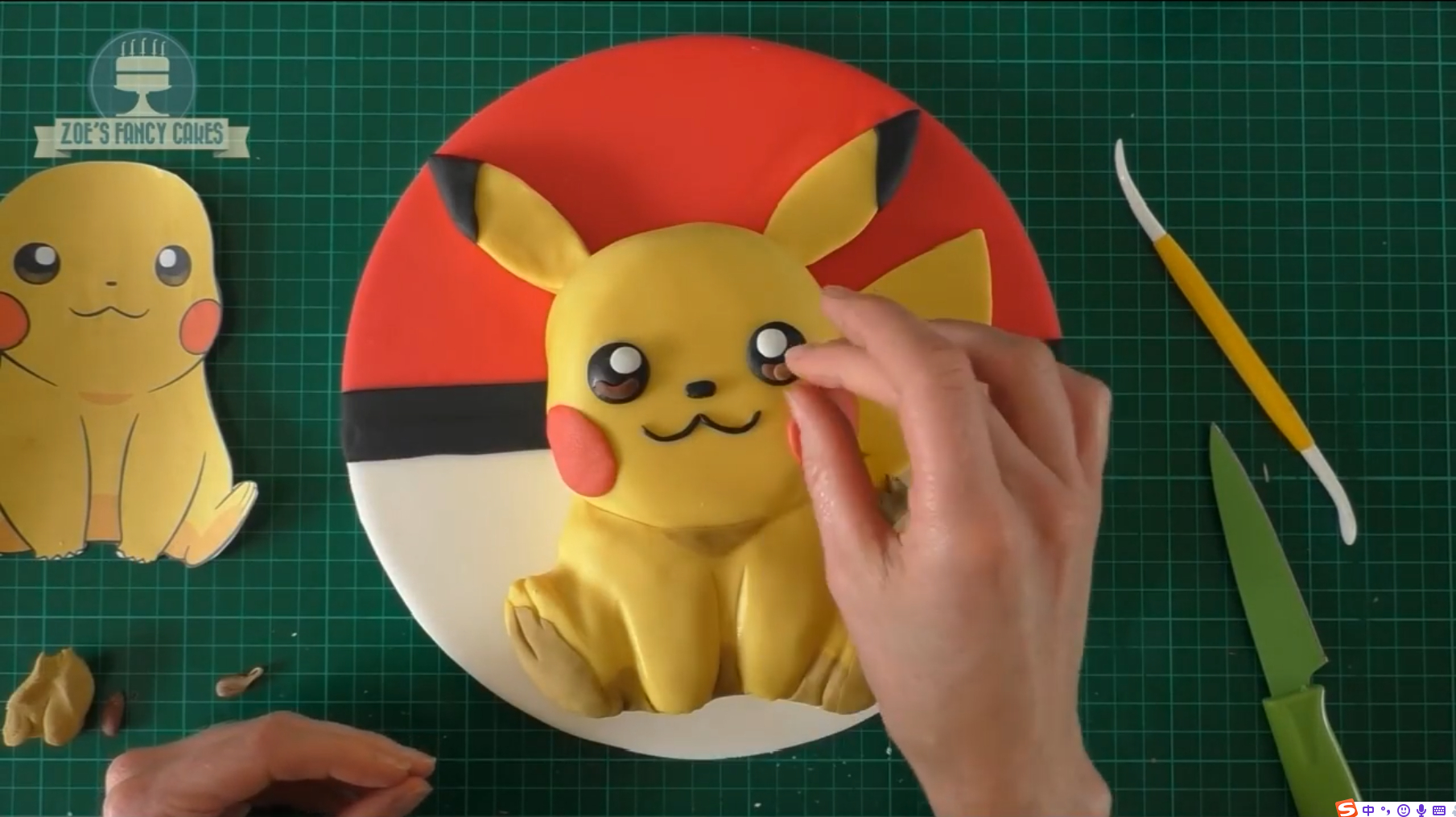 DIY手工制作一个皮卡丘蛋糕,造型精致美观,卖的话得卖不少钱吧