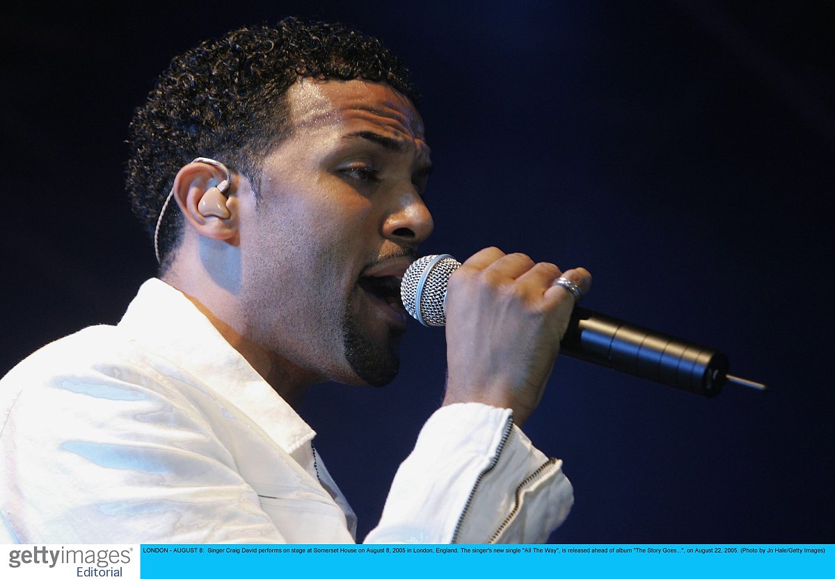 2005年8月8日,英国伦敦,著名歌手克雷格大卫(craig david)在somerset 