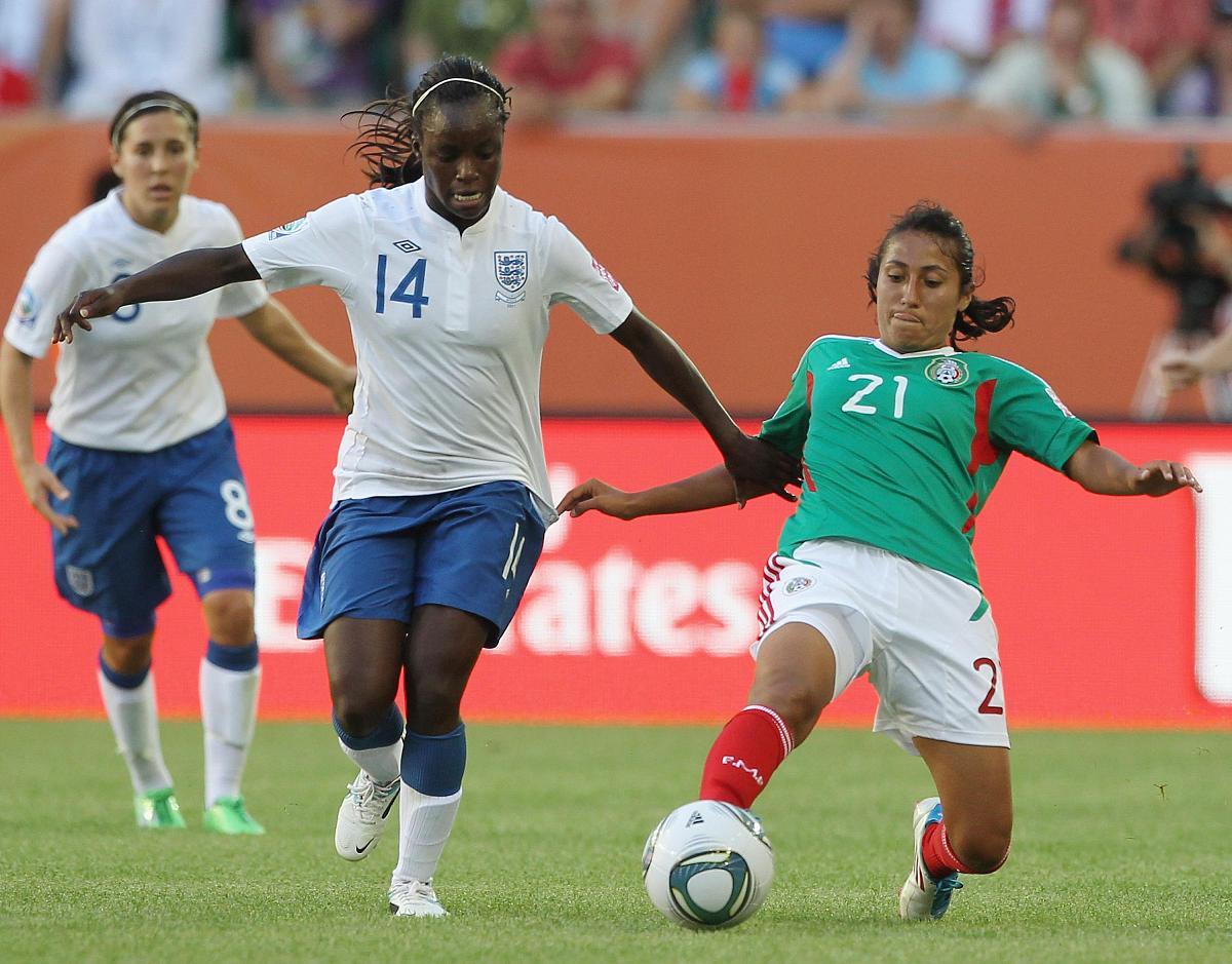 2011年6月27日,德国沃尔夫斯堡,2011女足<strong>世界</strong>杯b组,墨西哥vs英格兰.