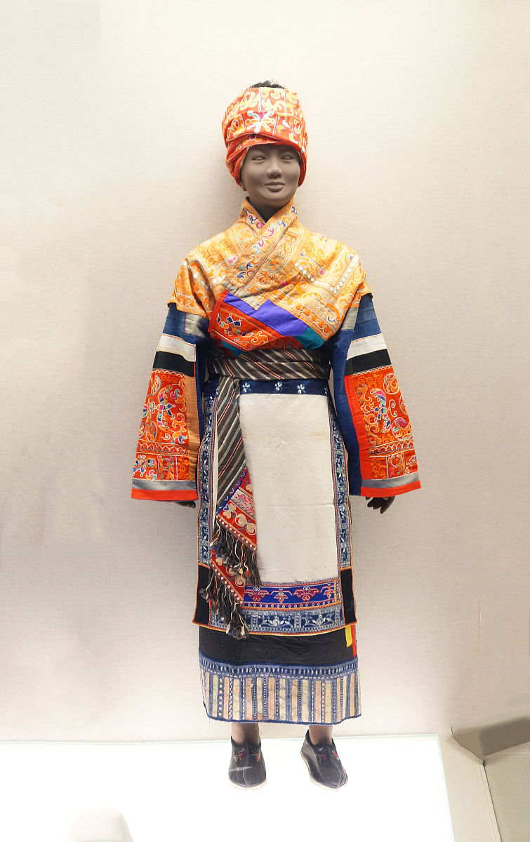 对中国西南地区苗族服饰和中国西北地区藏族服饰进行资料服饰样式收集并进行对比研究