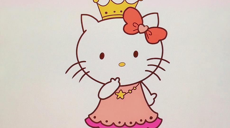 [图]板绘:画一只可爱的HelloKitty原来这么简单