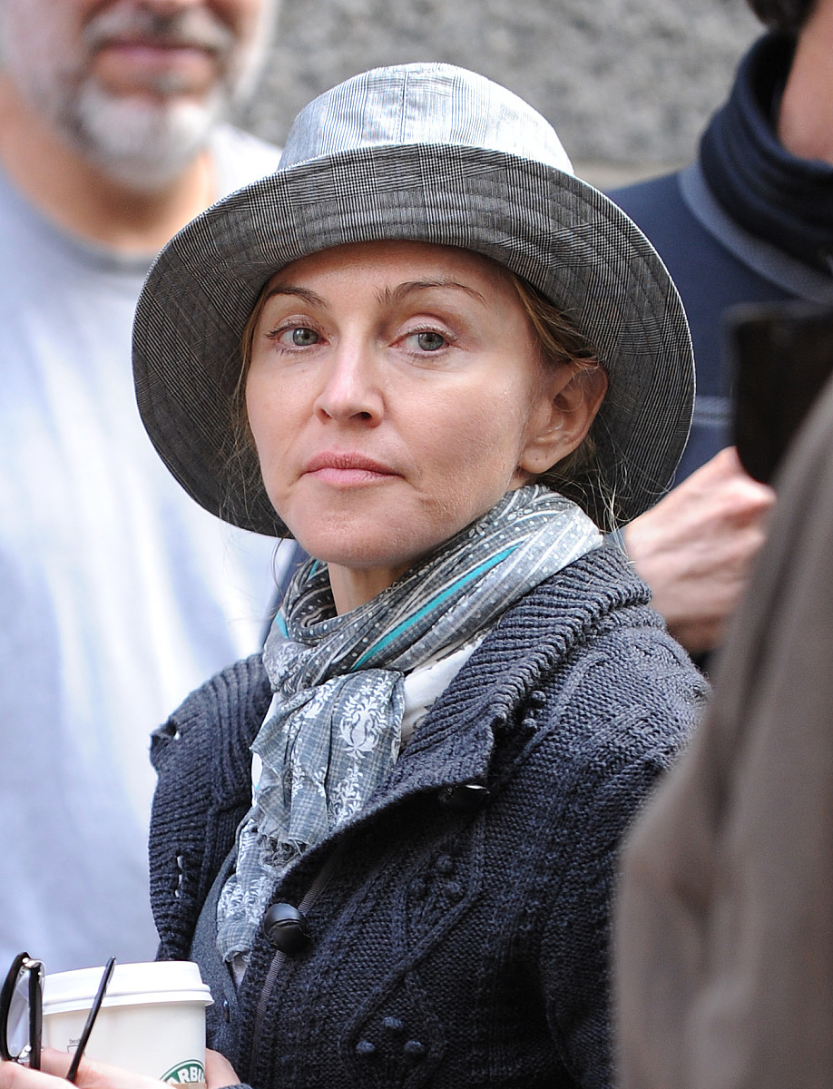 2010年9月14日讯,纽约,麦当娜(madonna)当地时间9月13日现身片场,拍摄