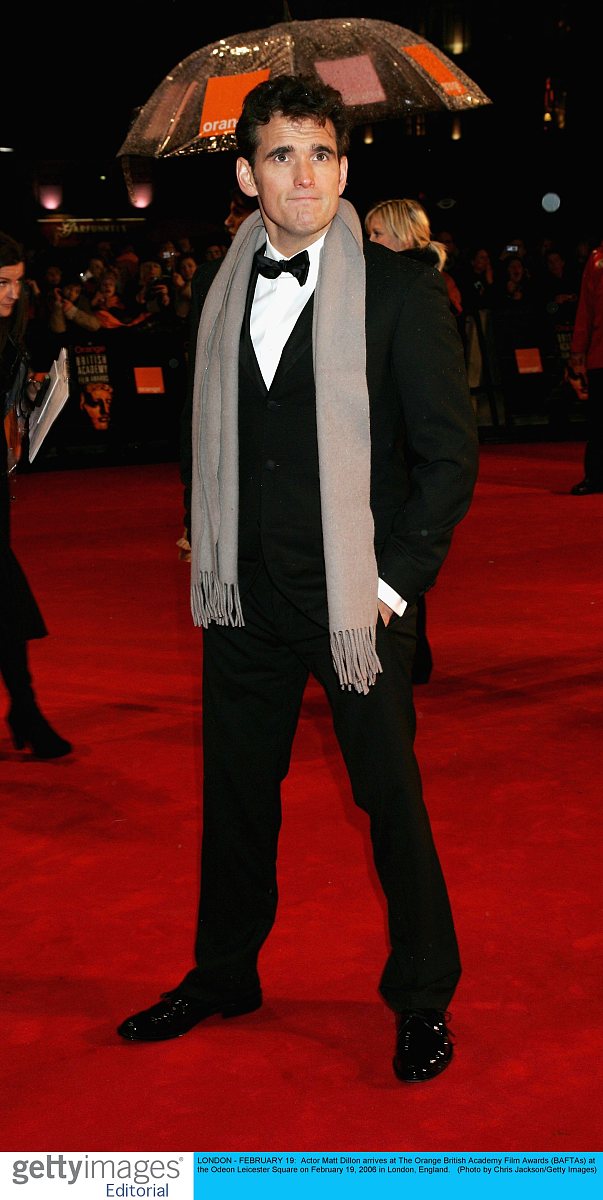 london - february 19:  actor matt dillon arrives at the orange b