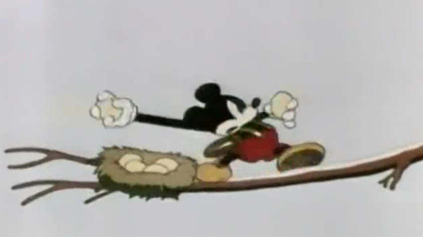 唐老鸭和米老鼠去登山,米老鼠偷蛋惹怒了老鹰