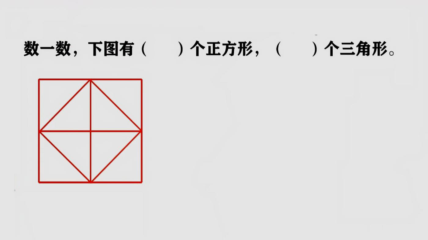 [图]小学数学一年级课堂,认识图形练习题,高频易错题思路分析讲解