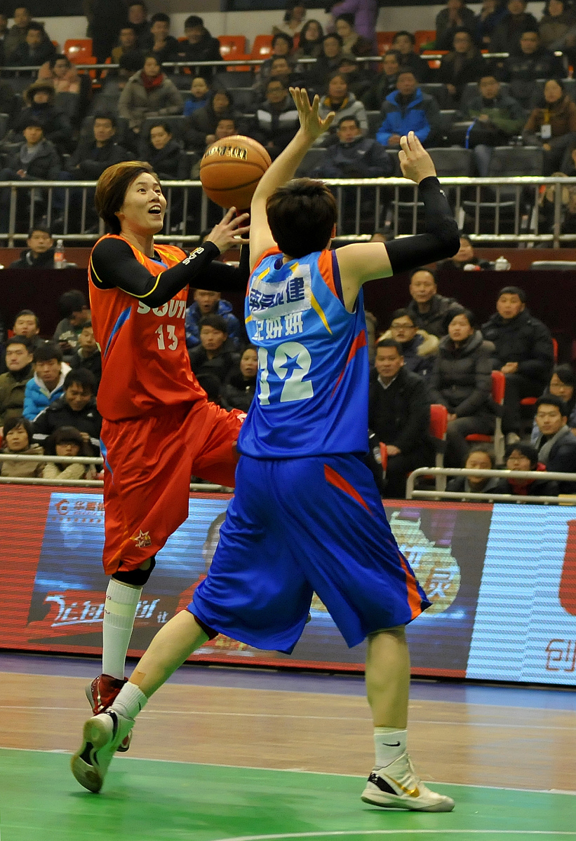 2013年1月12日,江西南昌,12/13wcba全明星赛,南方明星队vs北方明星队.