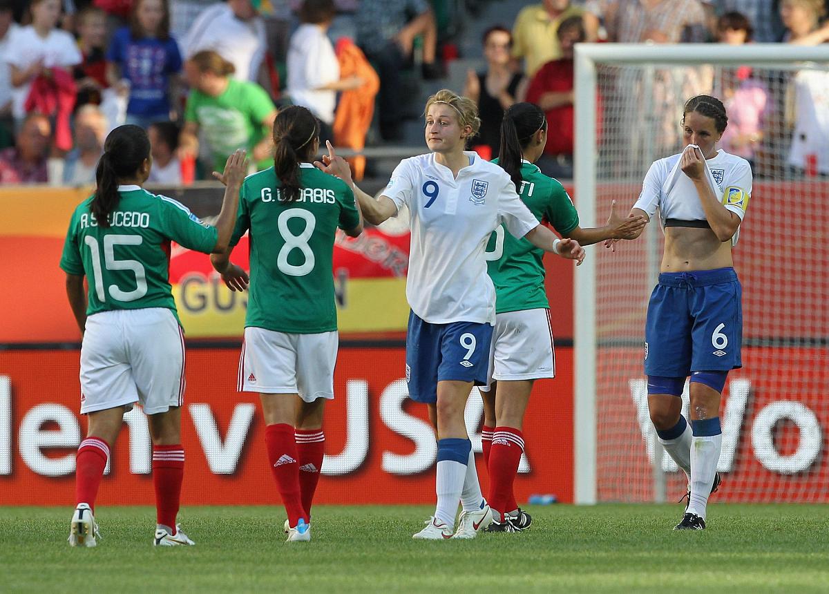 2011年6月27日,德国沃尔夫斯堡,2011女足世界杯b组,墨西哥vs英格兰.**