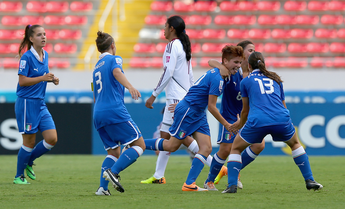 2014年4月4日,哥斯达黎加,2014u17女足世界杯季军战,委内瑞拉vs意大利