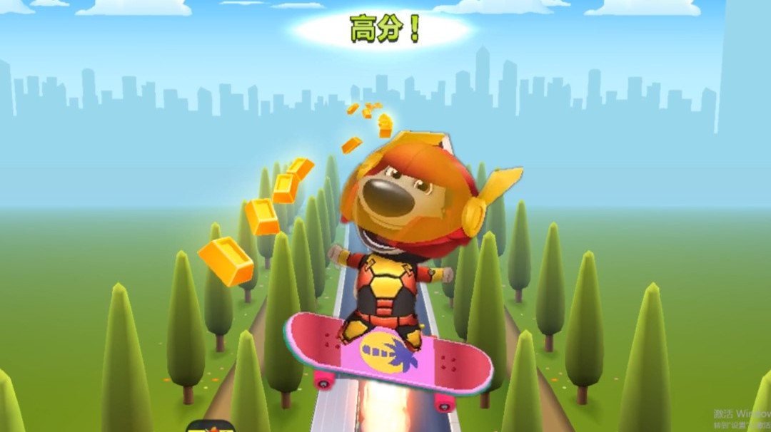 汤姆猫跑酷游戏 钢铁侠狗狗本突破百万最高分