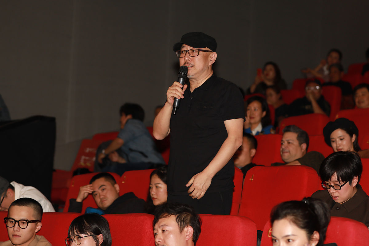 2019年4月28日,北京,电影《雪暴》首映礼举行.北京电影学院教授王红卫