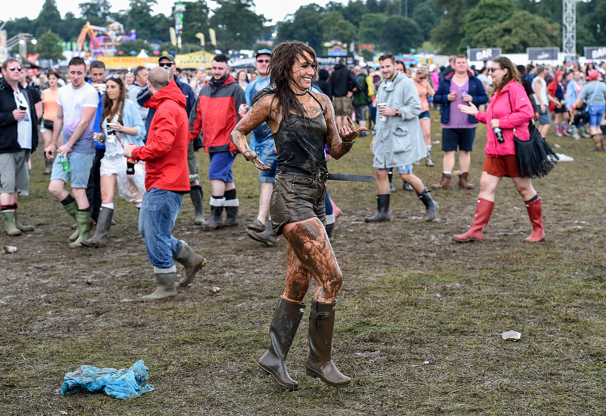 2015年8月24日讯,英国韦斯顿公园,当地时间8月23日,v festival音乐节