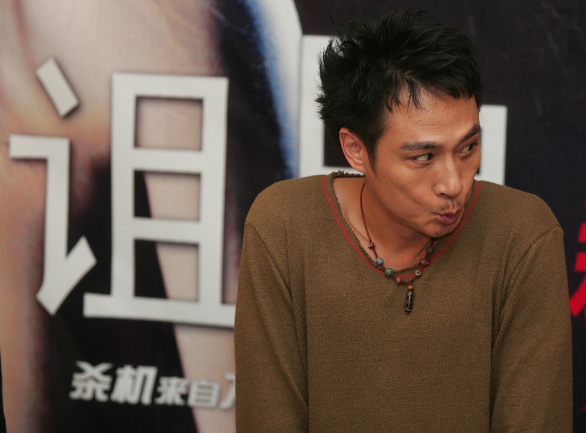 2005年11月1日,电影《诅咒》广州首映礼.主演吴镇宇+++_+++诅咒