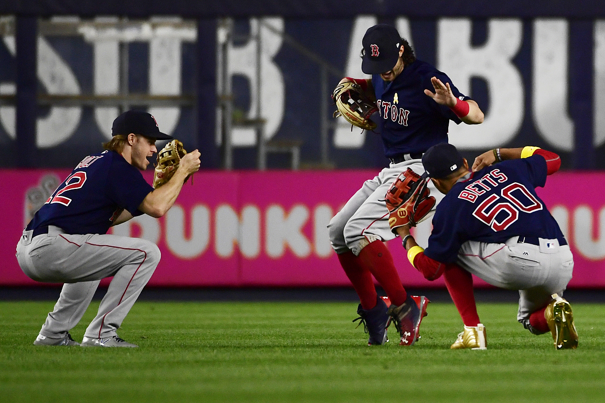 new york, ny - september 01: (l-r) brock holt #12 andrew beninte