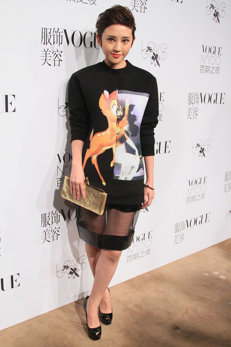 2013年11月12日,北京,唐艺昕出席vogue周年庆典.盛典 红毯 名媛 模特