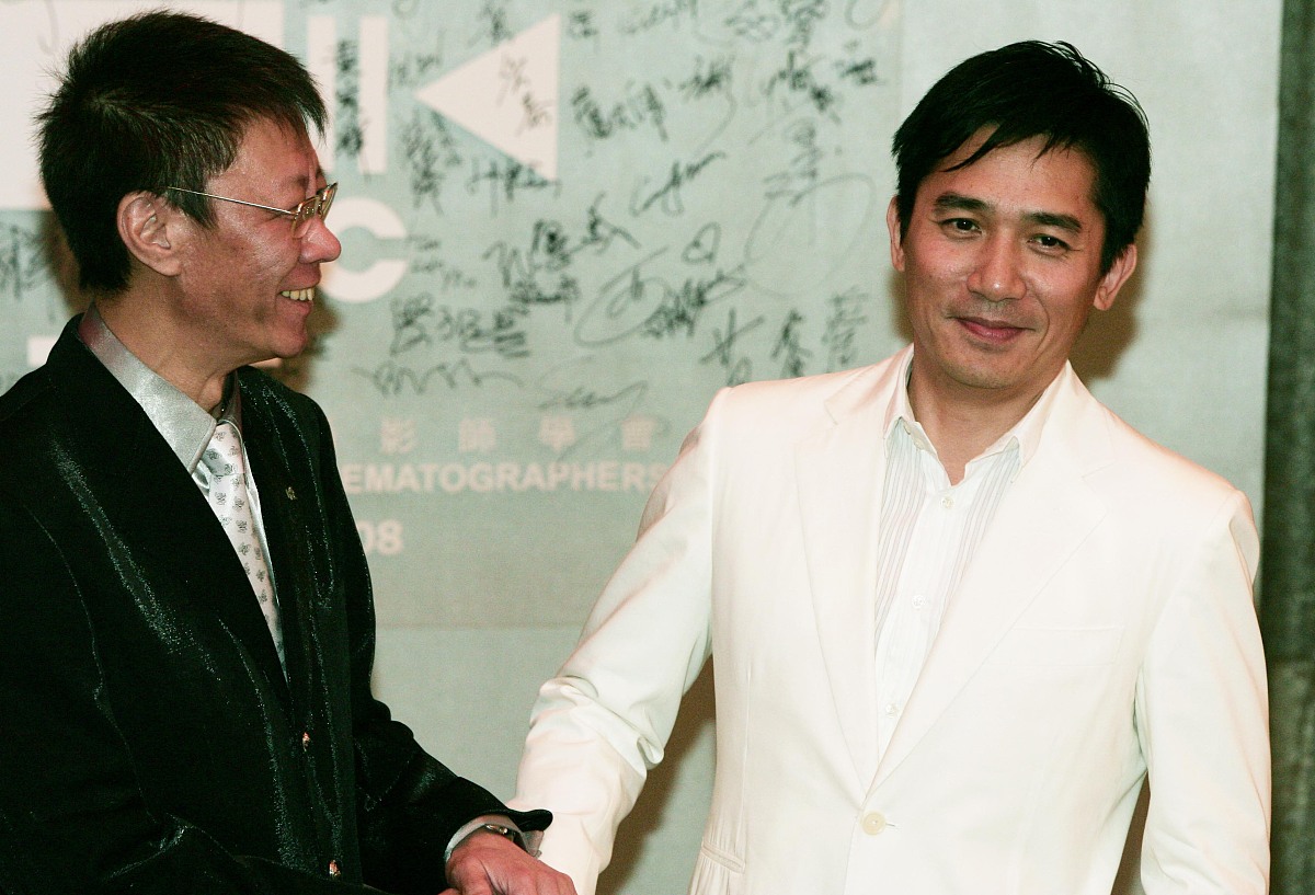 2008年4月18日,香港,香港专业电影摄影师学会举行20周年庆典晚宴.梁朝