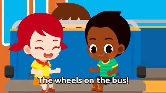 [图]「英语启蒙童谣」The Wheels on the Bus