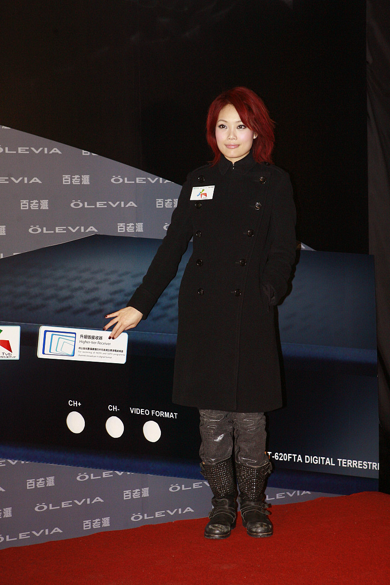 2007年 11月 28日 , 香港 , 容祖儿 出席 「 高清 数码 广播 接收器 