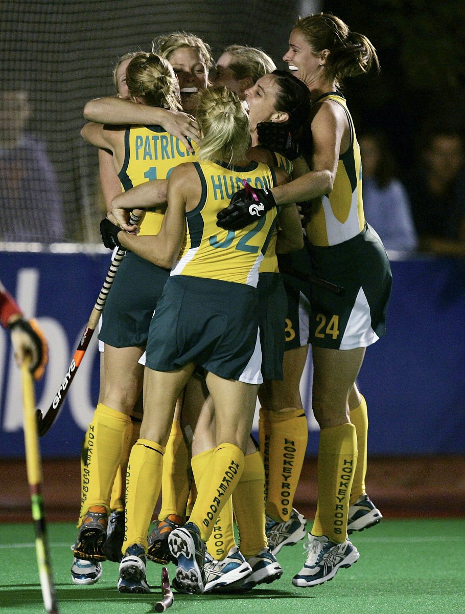 madrid, spain - october 06:  australian players celebrate after 