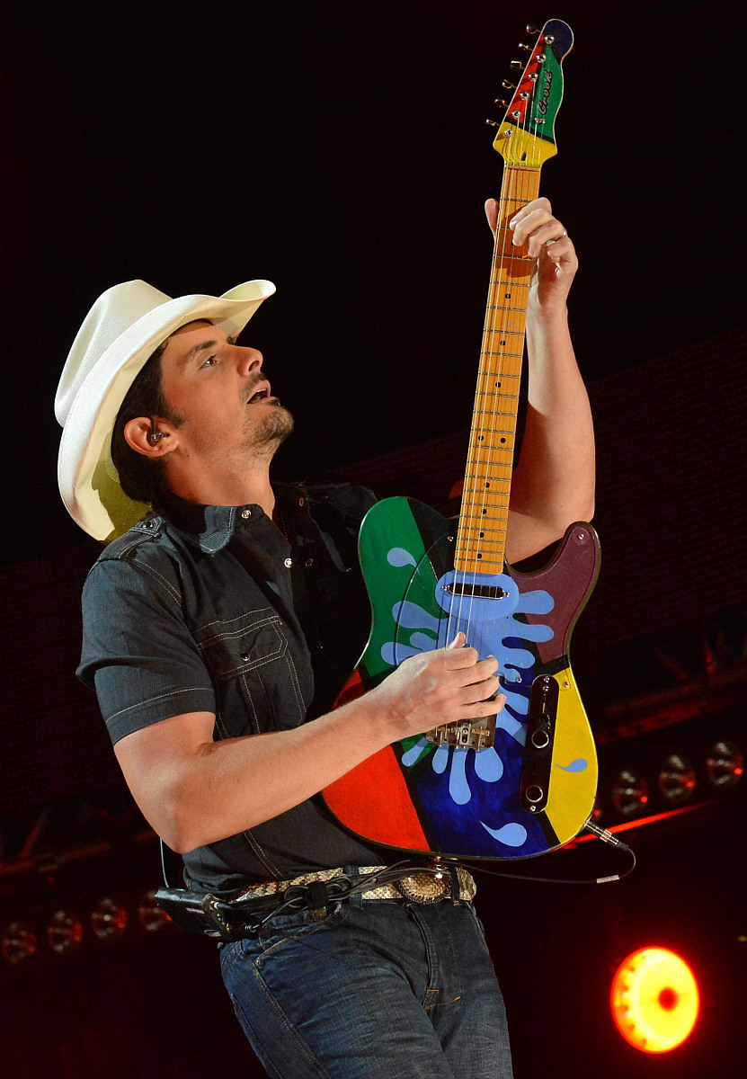 nashville, tn - june 07:  brad paisley performs during the 2012 