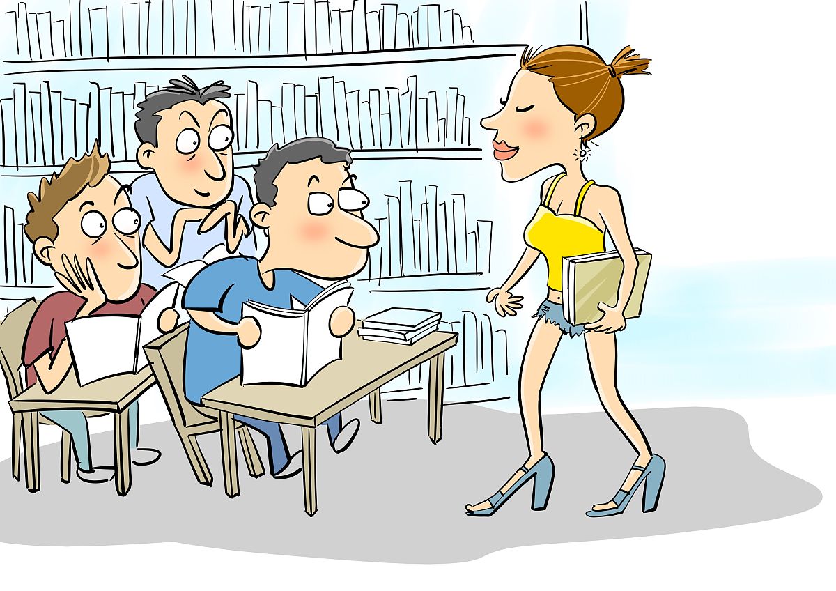 图书馆现雷人提示:女生别穿吊带裙,容易影响男生学习