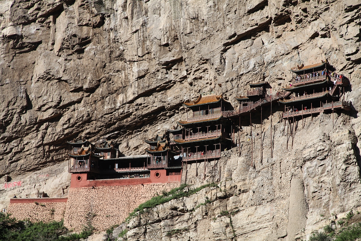 ***_***世界最奇险建筑之一,山西悬空寺