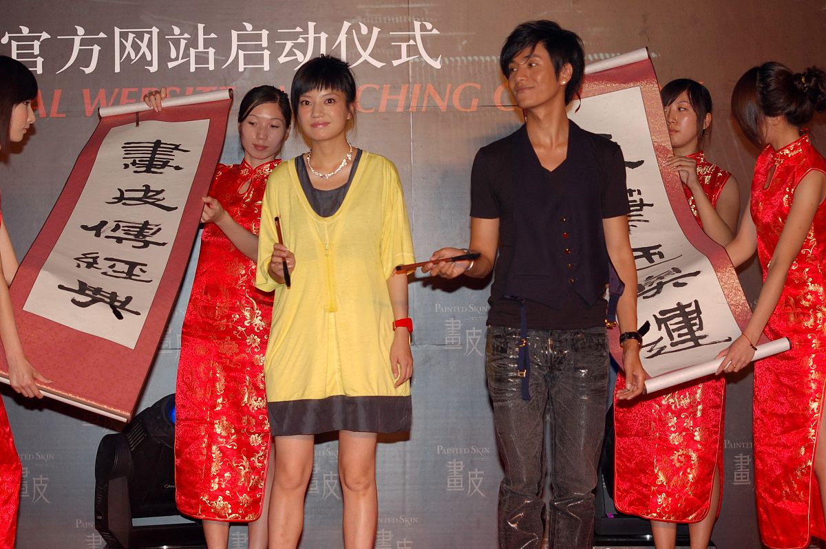 2008年7月27日,北京,电影《画皮》官方网站在北京启动.赵薇 陈坤+++_+