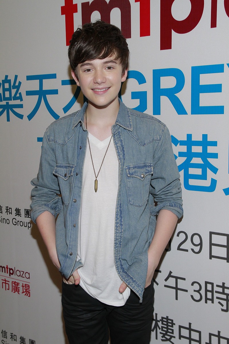 2012年4月29日,香港,美国天才神童格雷森(greyson chance)香港首次见