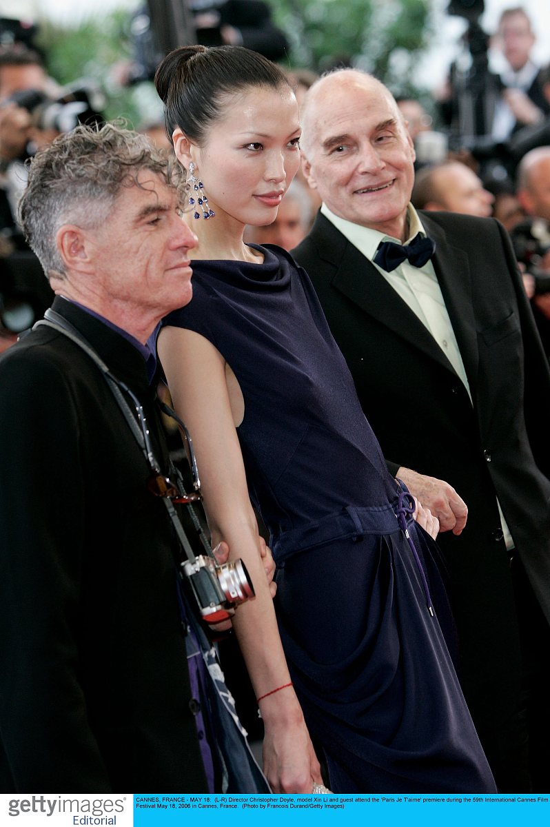 christopher doyle,李昕      cannes, france - may 18:  (l-r) dire