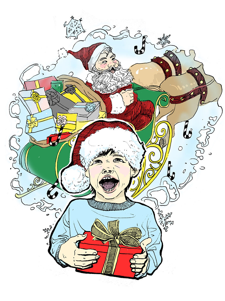 踊跃,冒充,圣诞,老人,写,回信,送,礼物,滨城,年轻,家长,愿为,孩子,",