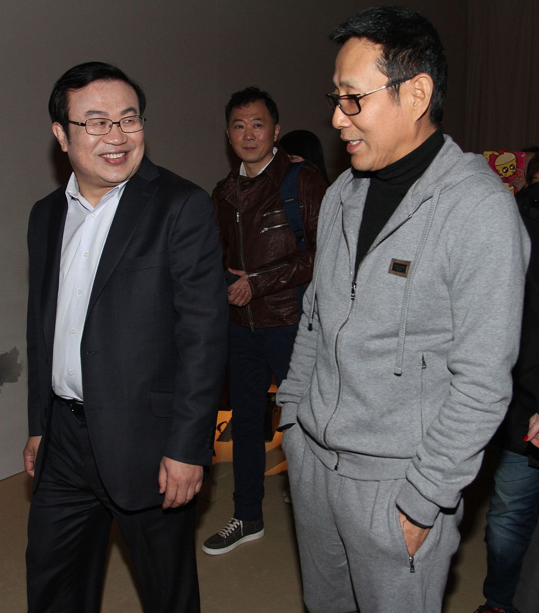 2014年03月20日,上海,陈道明出息某皮具品牌发布会.陈道明