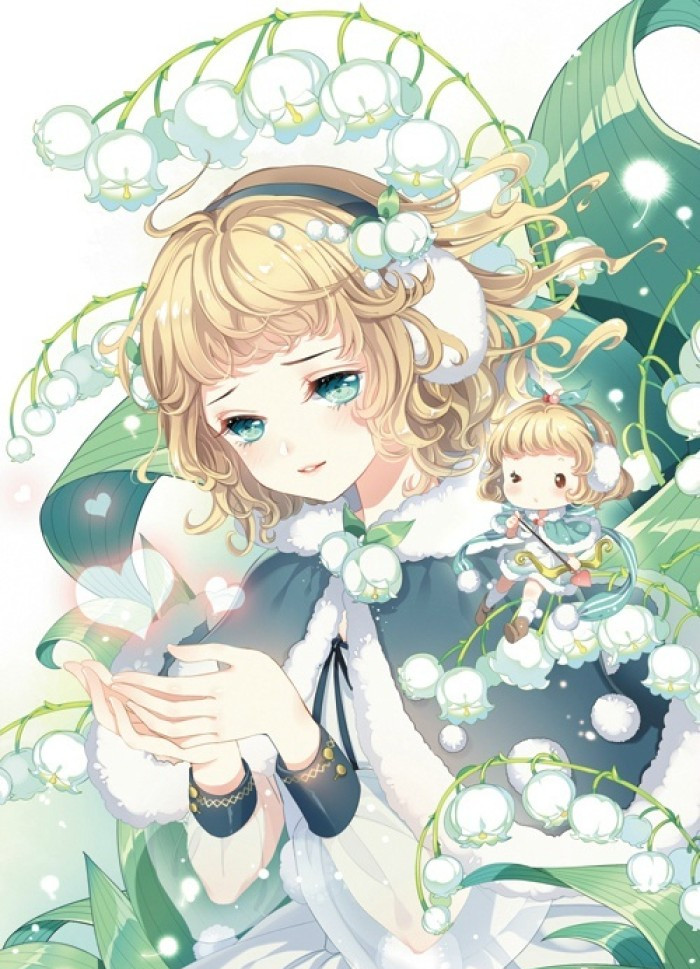 元人物插画,十二星座拟人图,你的本命美少女,可