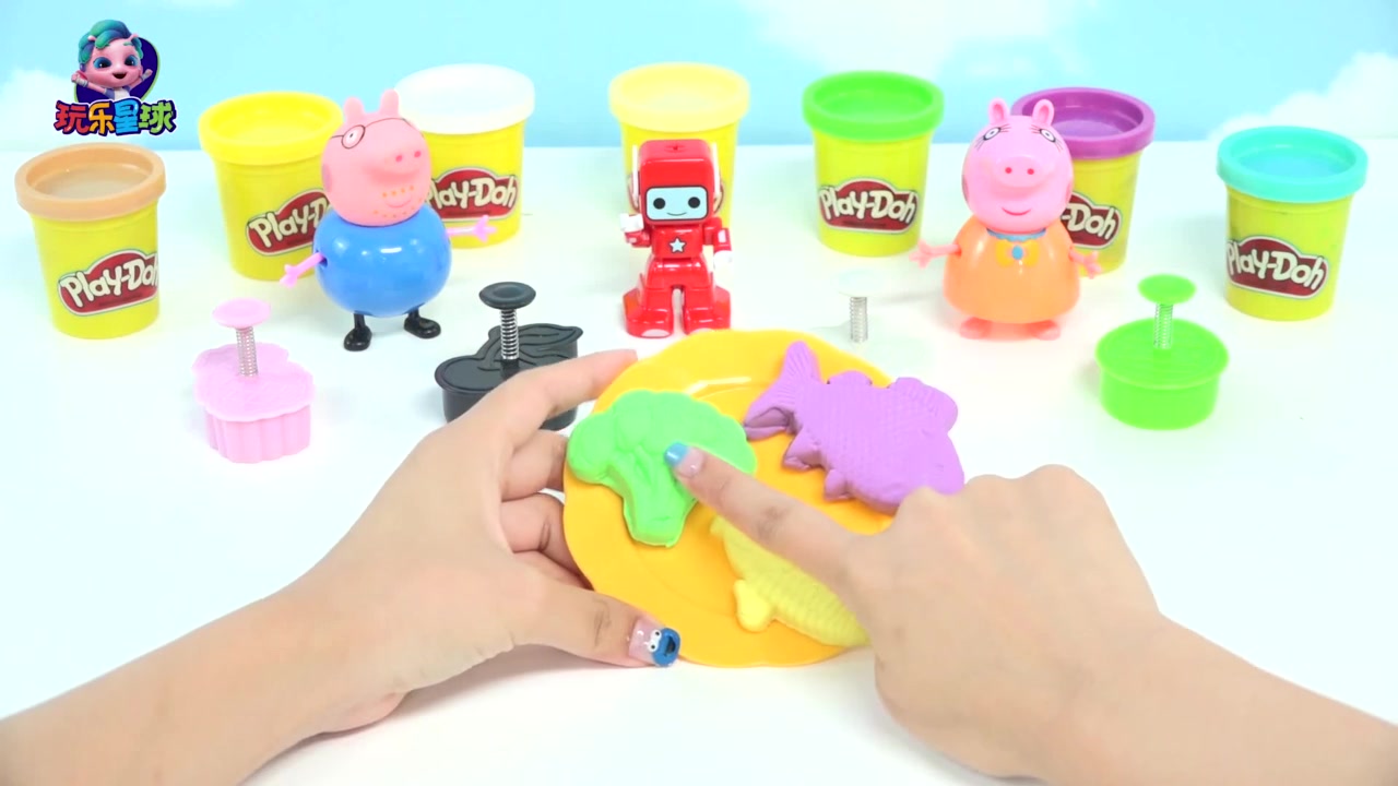 DIY彩泥教会宝宝认识各种蔬菜水果