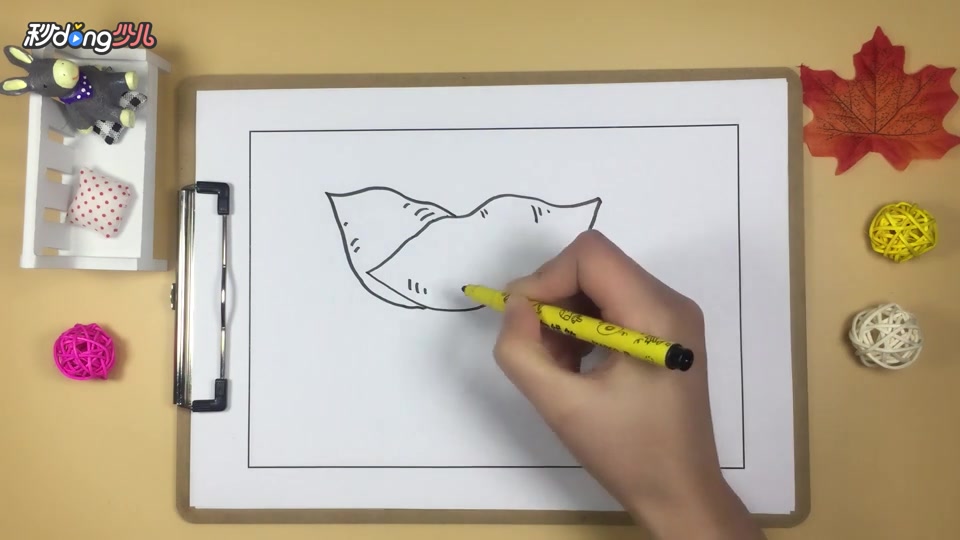 「手工」简笔画红薯 简单好学