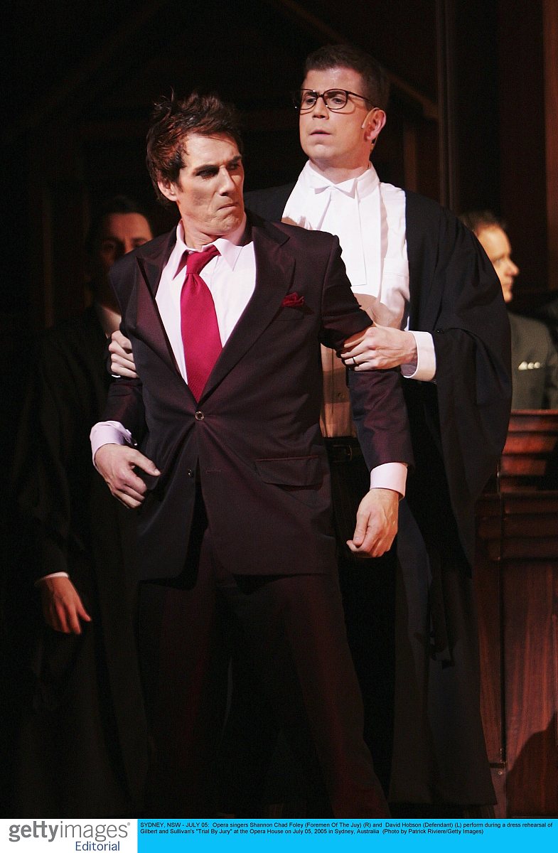 sydney, nsw - july 05:  opera singers shannon chad foley (foreme