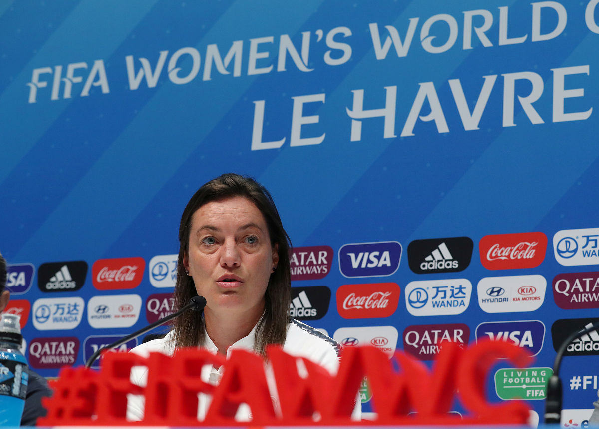 2019年6月22日,法国,2019法国女足世界杯1/8决赛前瞻,国女足踩场备战