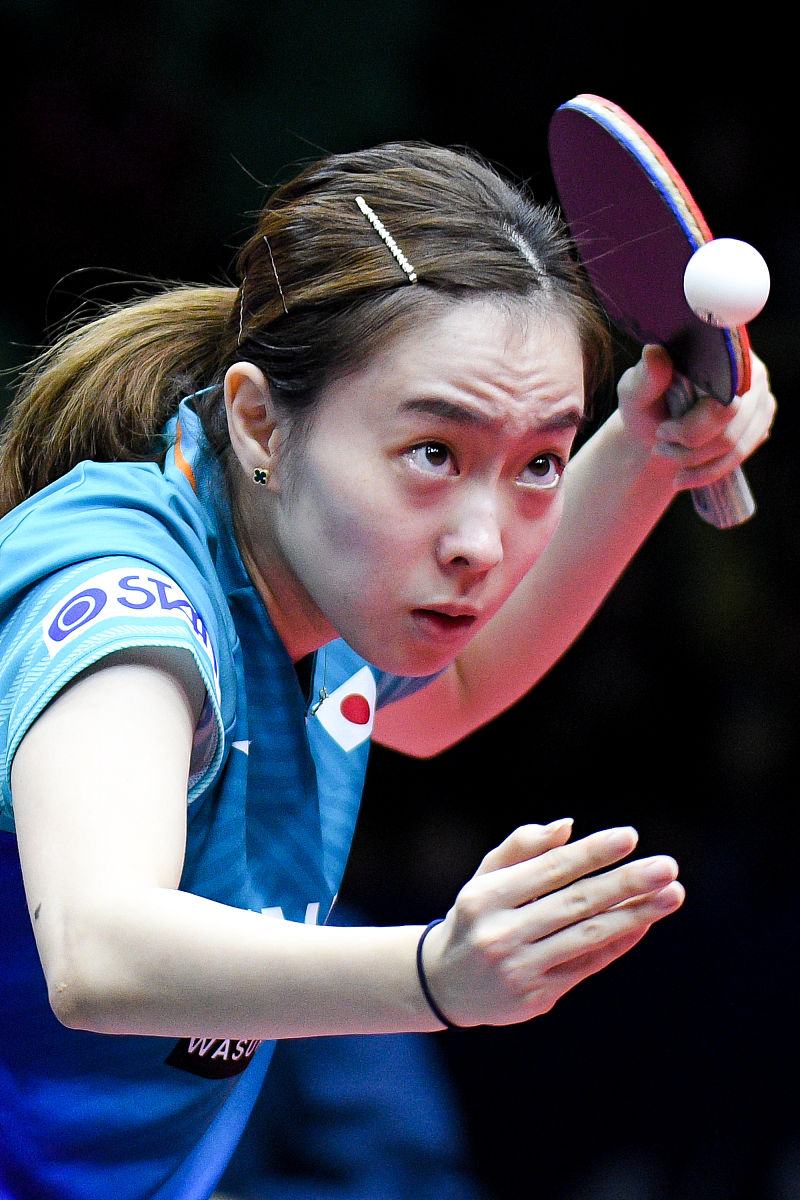 2019年10月19日,四川成都,2019国际乒联女子世界杯次日赛况.石川佳纯